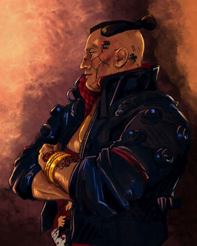 Print Portrait - Jackie Welles from Cyberpunk 2077